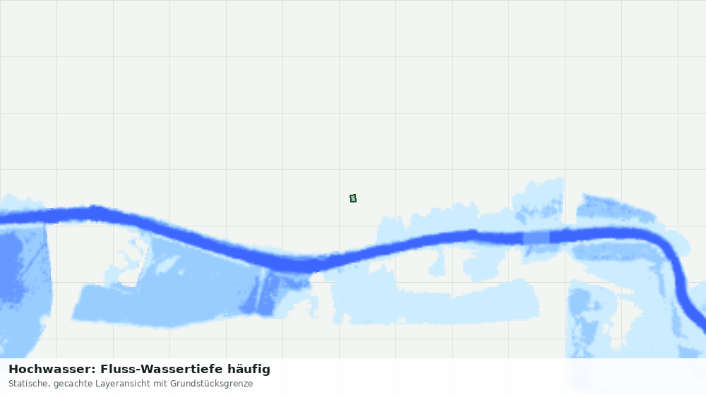 Statische Kartenansicht: Hochwasser: Fluss-Wassertiefe häufig