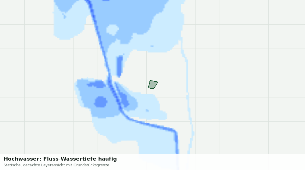 Statische Kartenansicht: Hochwasser: Fluss-Wassertiefe häufig