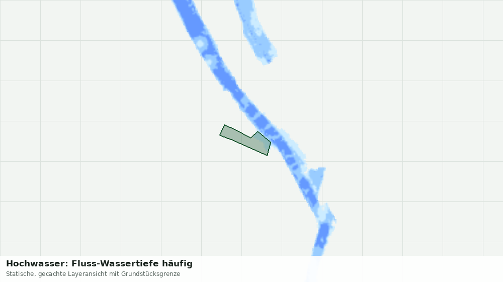Statische Kartenansicht: Hochwasser: Fluss-Wassertiefe häufig