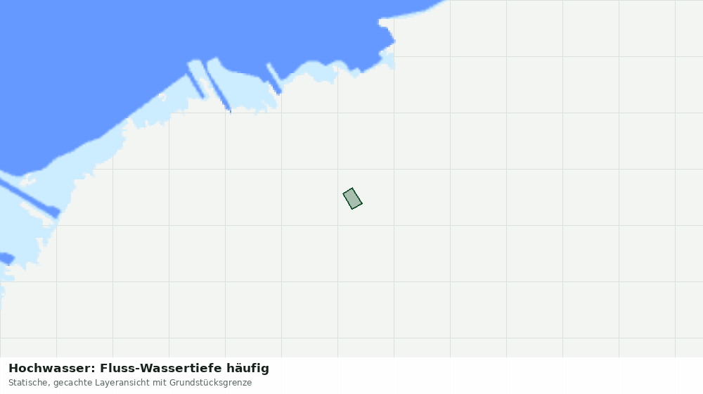 Statische Kartenansicht: Hochwasser: Fluss-Wassertiefe häufig