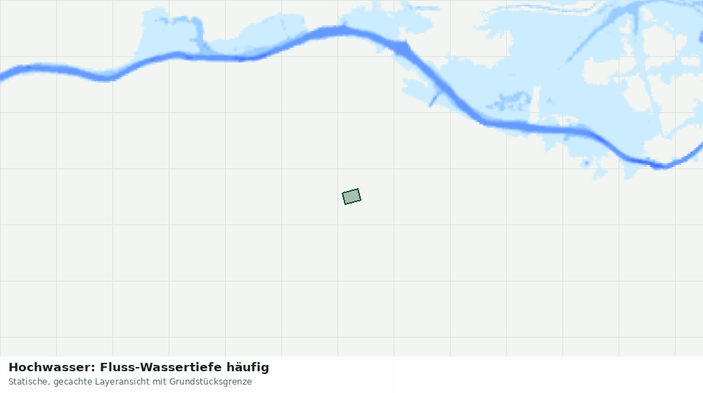 Statische Kartenansicht: Hochwasser: Fluss-Wassertiefe häufig
