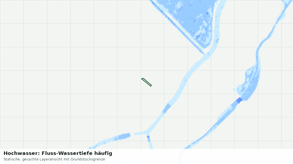 Statische Kartenansicht: Hochwasser: Fluss-Wassertiefe häufig