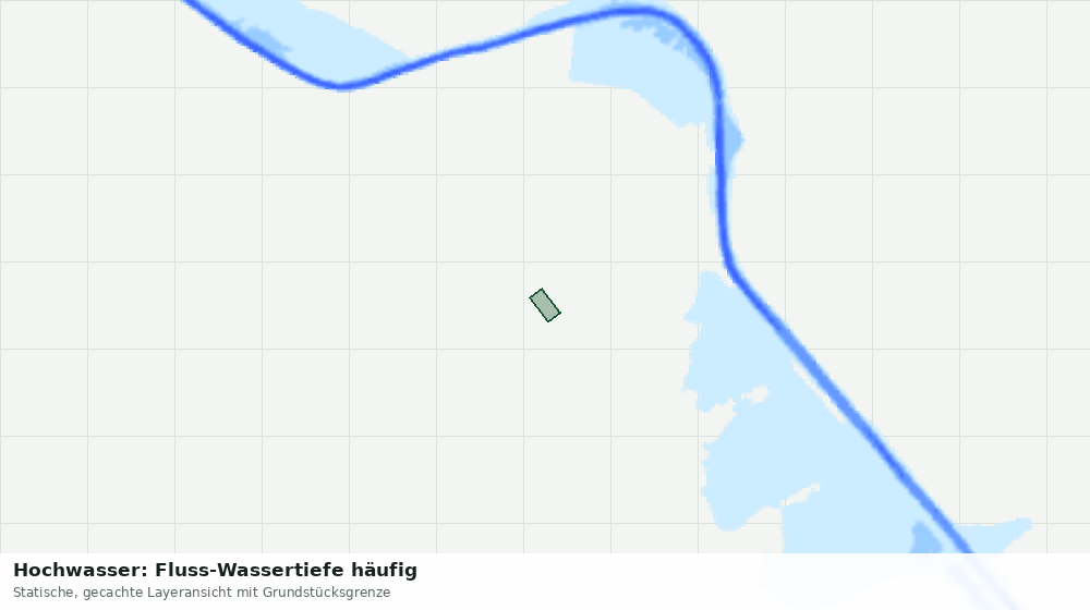 Statische Kartenansicht: Hochwasser: Fluss-Wassertiefe häufig