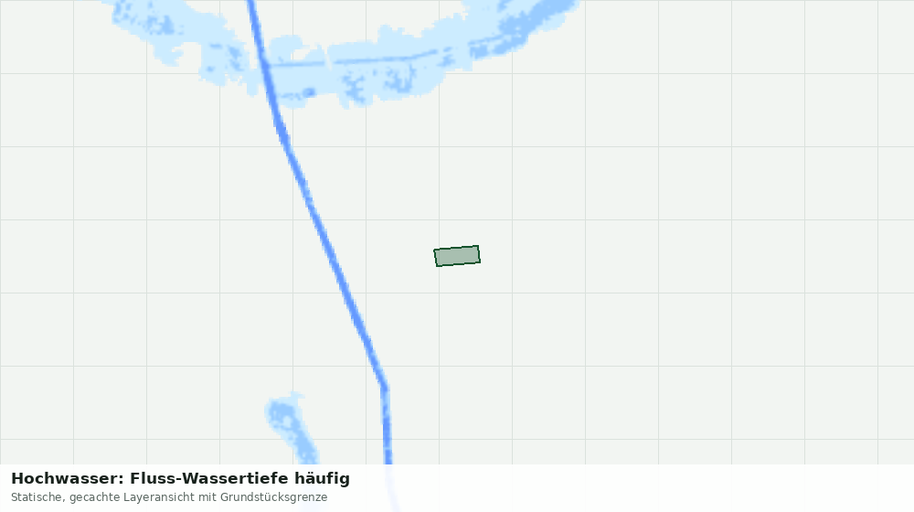 Statische Kartenansicht: Hochwasser: Fluss-Wassertiefe häufig