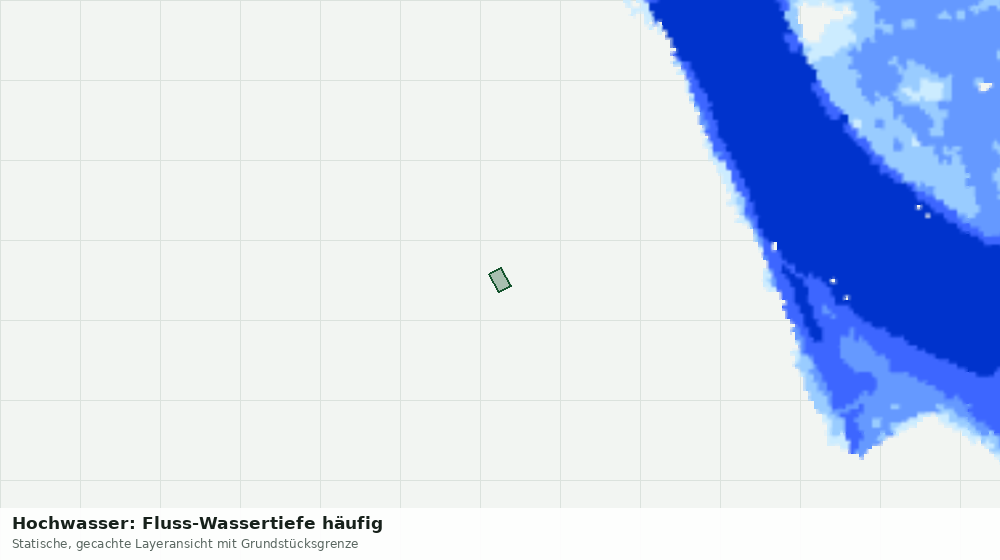 Statische Kartenansicht: Hochwasser: Fluss-Wassertiefe häufig