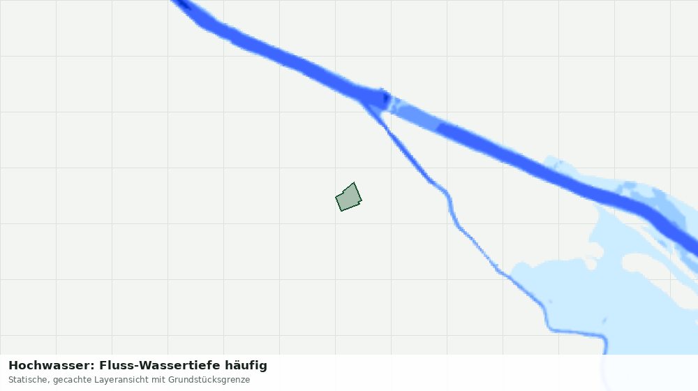 Statische Kartenansicht: Hochwasser: Fluss-Wassertiefe häufig
