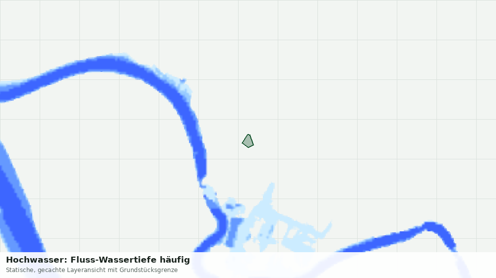 Statische Kartenansicht: Hochwasser: Fluss-Wassertiefe häufig