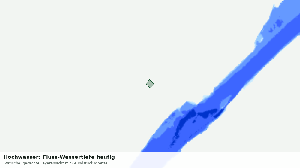 Statische Kartenansicht: Hochwasser: Fluss-Wassertiefe häufig