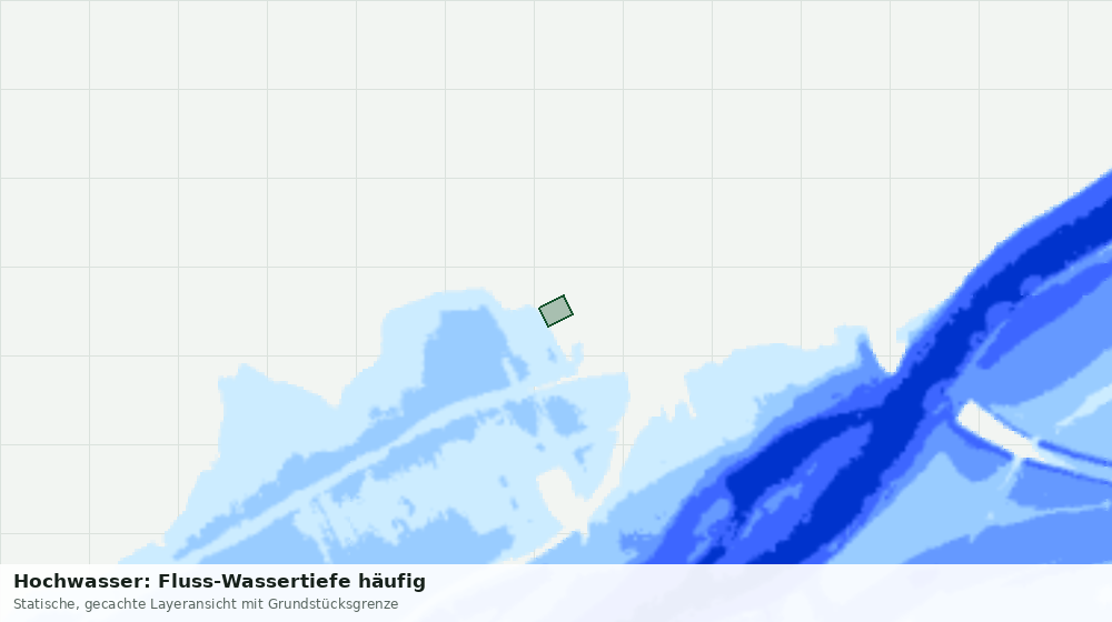 Statische Kartenansicht: Hochwasser: Fluss-Wassertiefe häufig