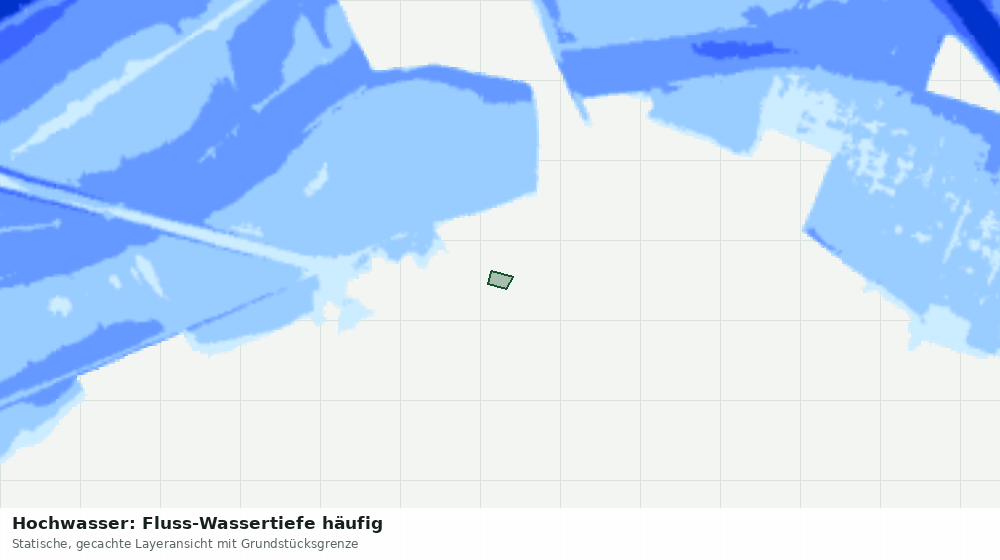 Statische Kartenansicht: Hochwasser: Fluss-Wassertiefe häufig