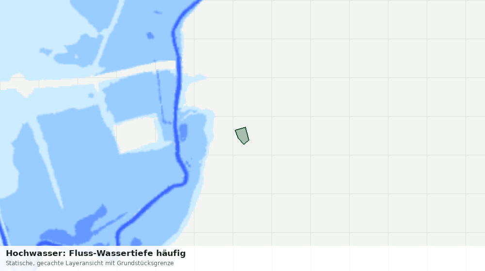 Statische Kartenansicht: Hochwasser: Fluss-Wassertiefe häufig