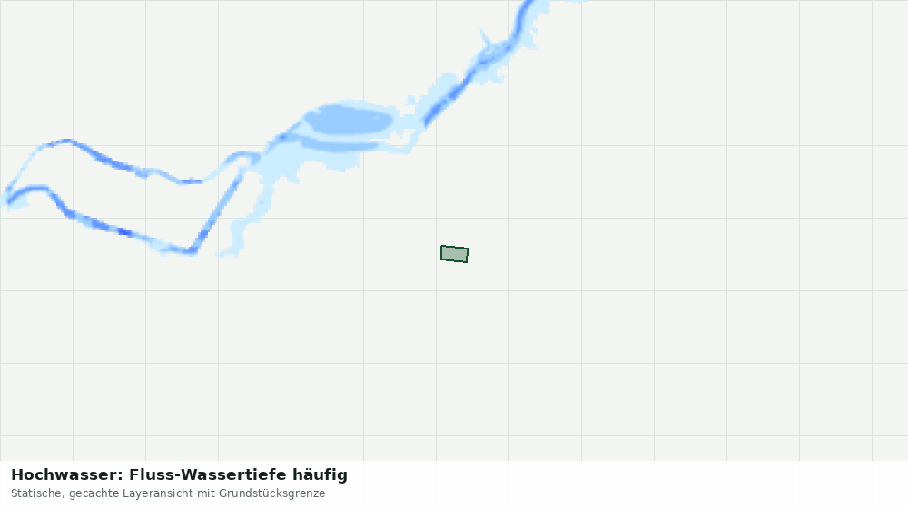 Statische Kartenansicht: Hochwasser: Fluss-Wassertiefe häufig