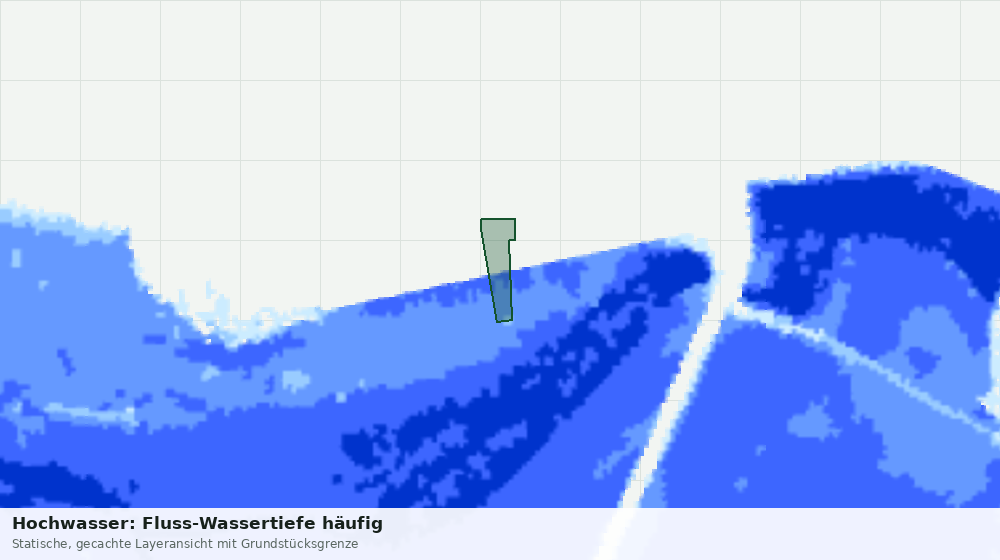 Statische Kartenansicht: Hochwasser: Fluss-Wassertiefe häufig