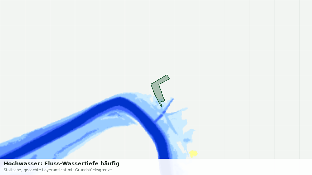 Statische Kartenansicht: Hochwasser: Fluss-Wassertiefe häufig
