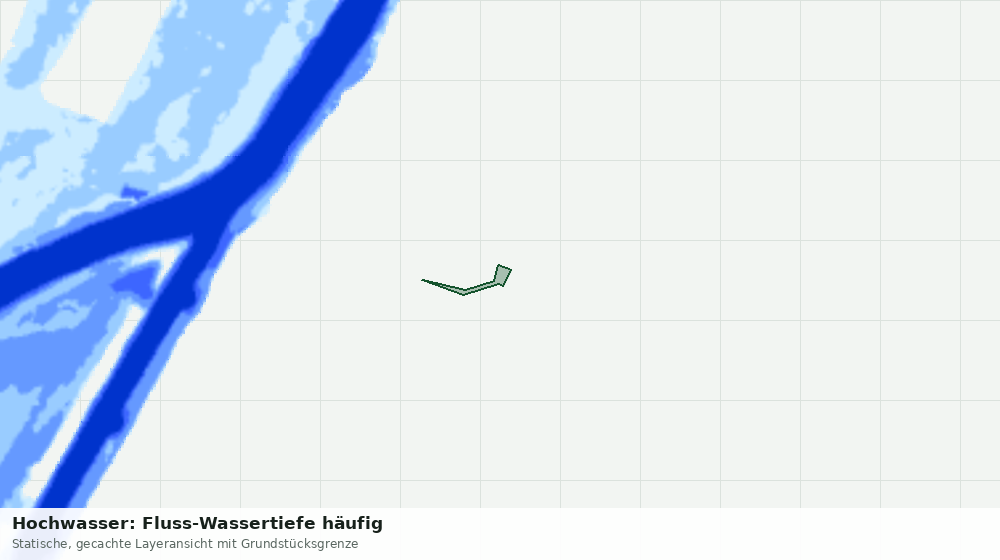 Statische Kartenansicht: Hochwasser: Fluss-Wassertiefe häufig