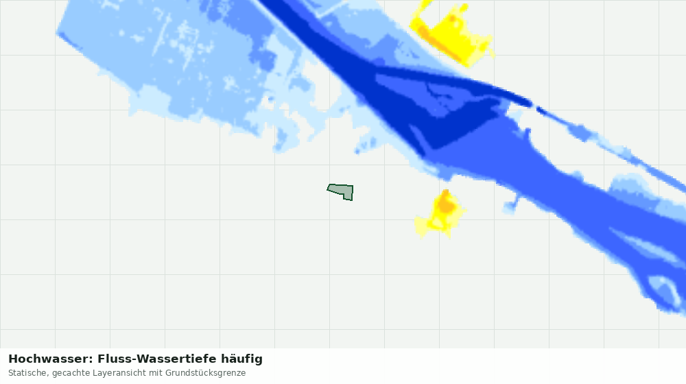 Statische Kartenansicht: Hochwasser: Fluss-Wassertiefe häufig