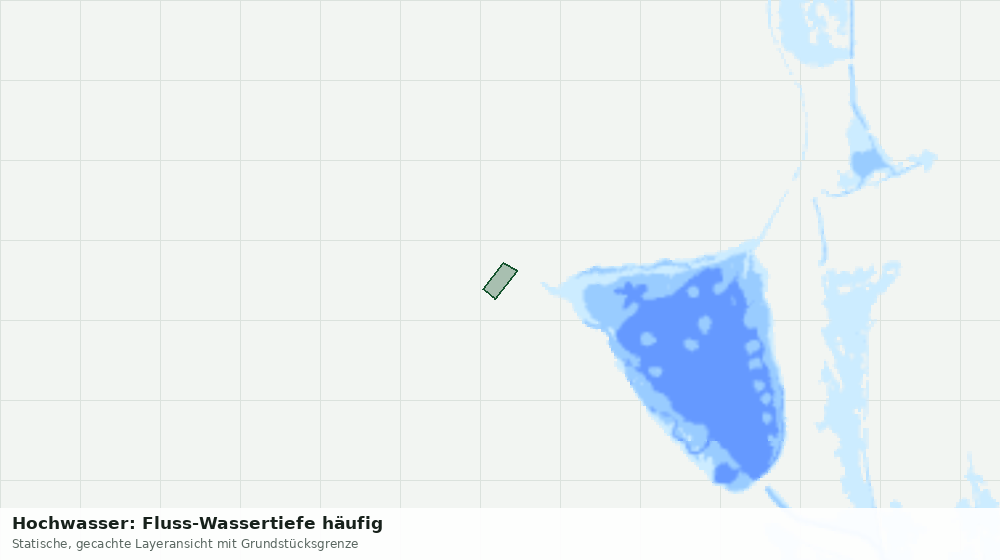 Statische Kartenansicht: Hochwasser: Fluss-Wassertiefe häufig