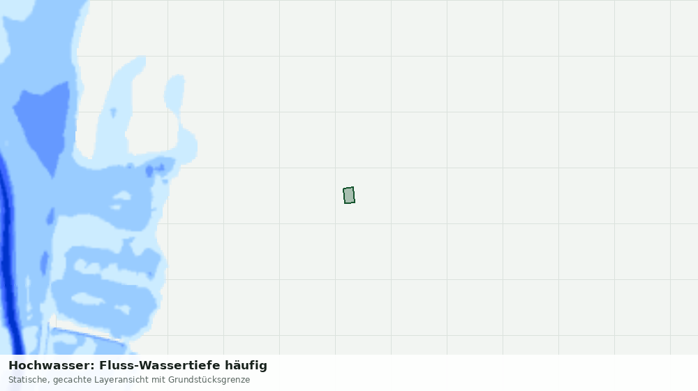 Statische Kartenansicht: Hochwasser: Fluss-Wassertiefe häufig