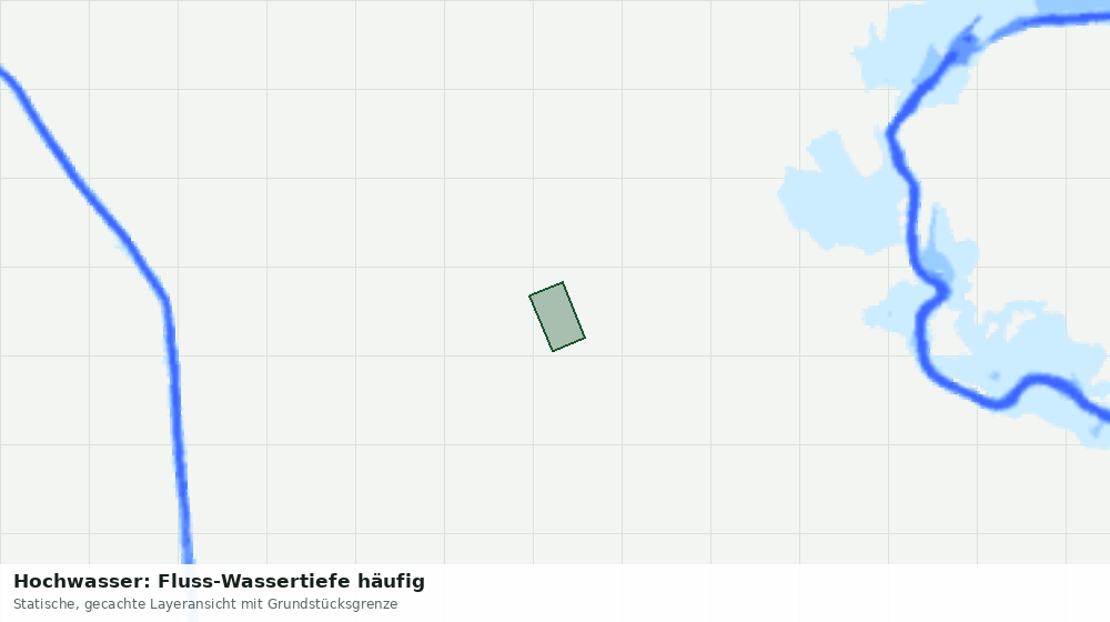 Statische Kartenansicht: Hochwasser: Fluss-Wassertiefe häufig