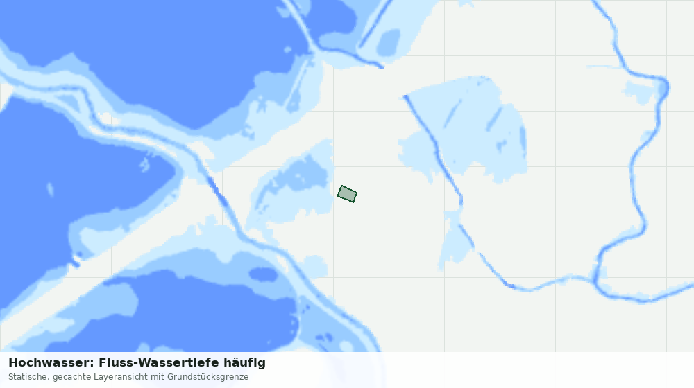 Statische Kartenansicht: Hochwasser: Fluss-Wassertiefe häufig