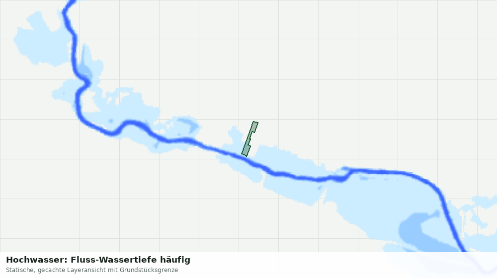 Statische Kartenansicht: Hochwasser: Fluss-Wassertiefe häufig
