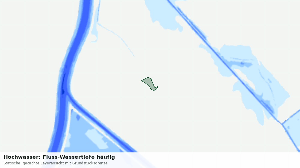 Statische Kartenansicht: Hochwasser: Fluss-Wassertiefe häufig