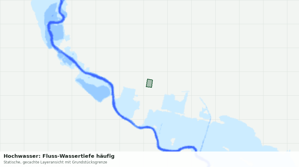 Statische Kartenansicht: Hochwasser: Fluss-Wassertiefe häufig