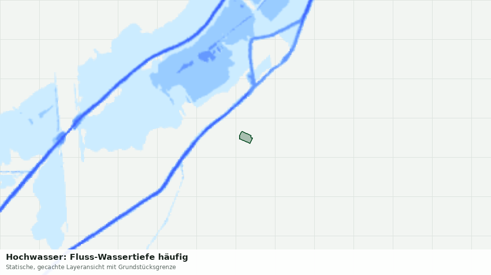 Statische Kartenansicht: Hochwasser: Fluss-Wassertiefe häufig