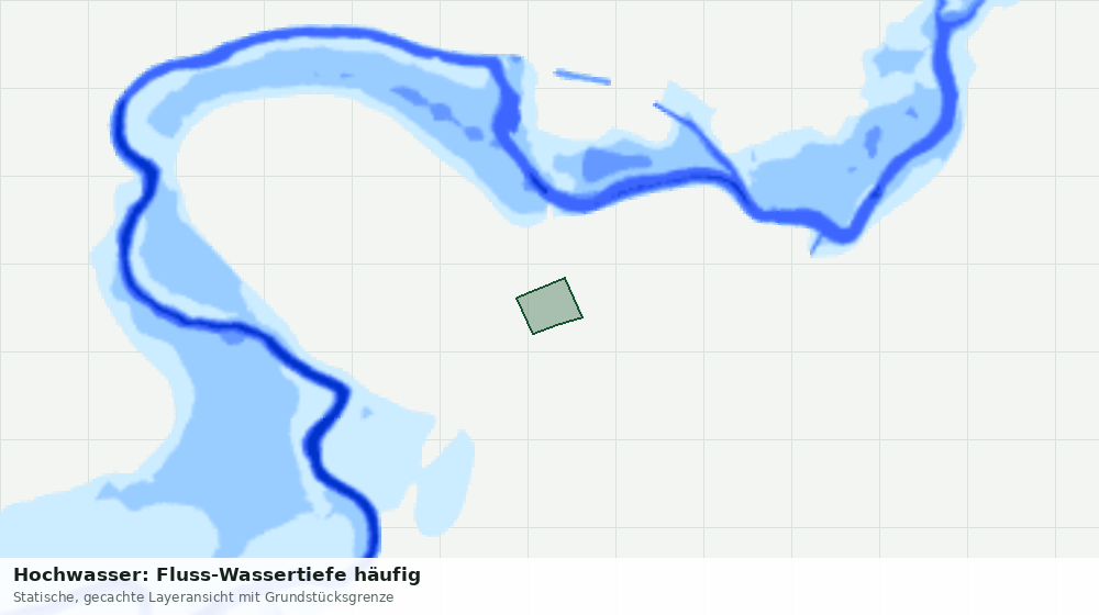 Statische Kartenansicht: Hochwasser: Fluss-Wassertiefe häufig