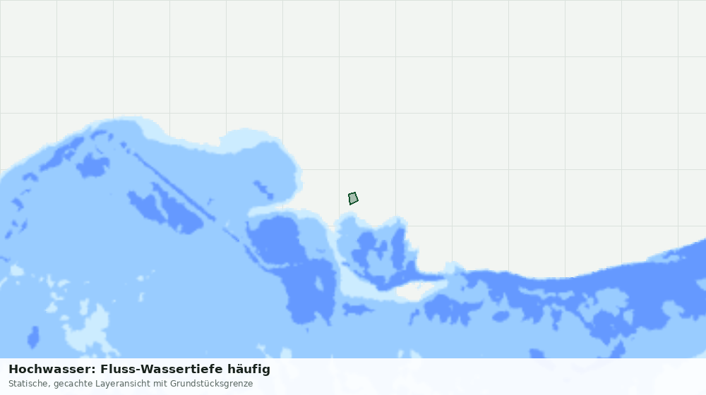 Statische Kartenansicht: Hochwasser: Fluss-Wassertiefe häufig