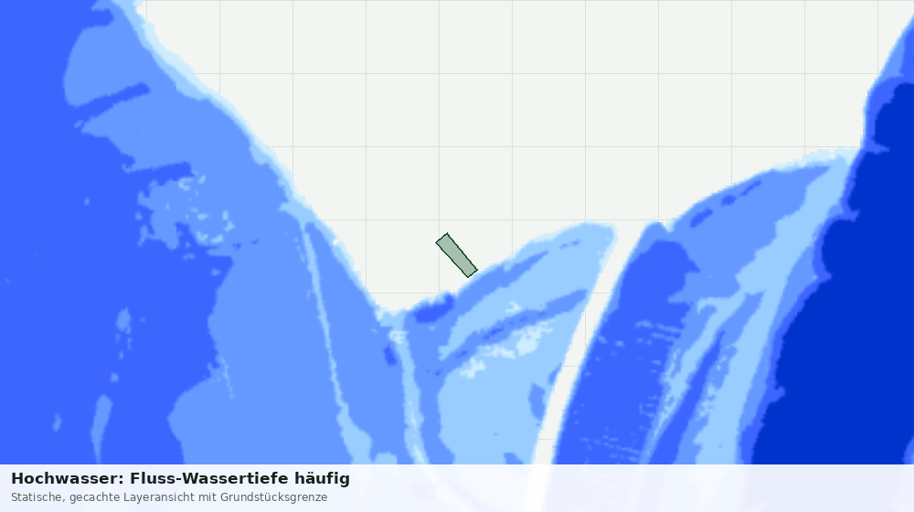 Statische Kartenansicht: Hochwasser: Fluss-Wassertiefe häufig
