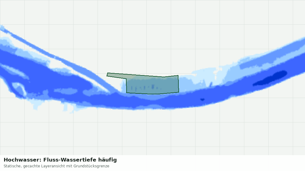 Statische Kartenansicht: Hochwasser: Fluss-Wassertiefe häufig