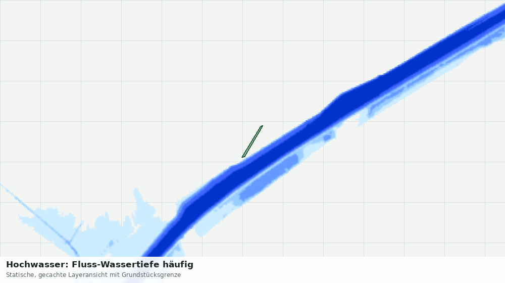 Statische Kartenansicht: Hochwasser: Fluss-Wassertiefe häufig