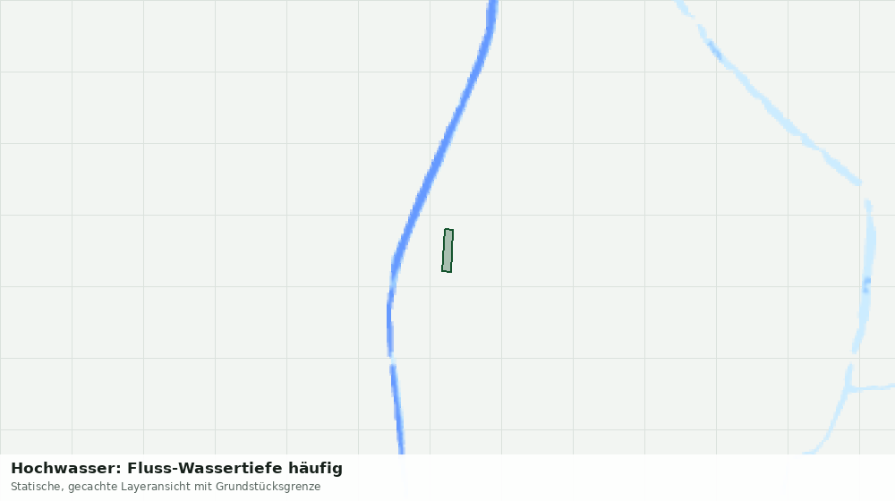Statische Kartenansicht: Hochwasser: Fluss-Wassertiefe häufig