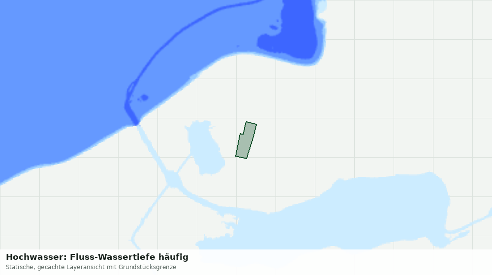 Statische Kartenansicht: Hochwasser: Fluss-Wassertiefe häufig