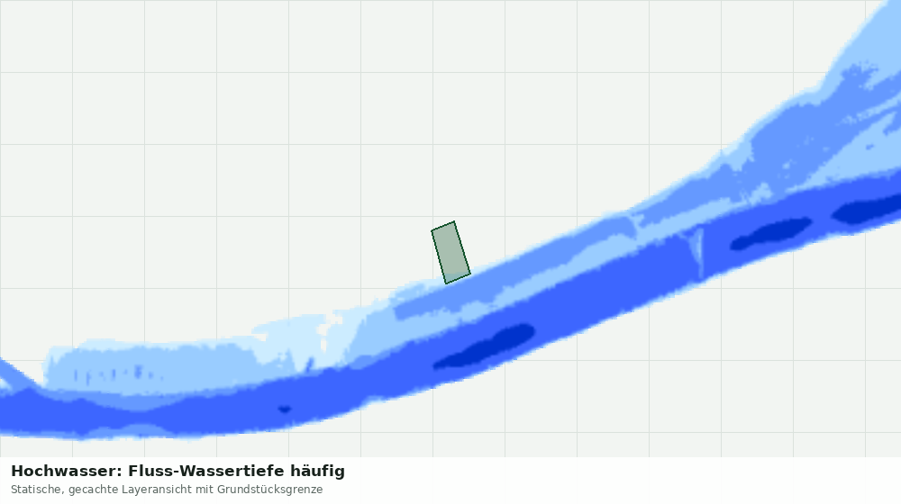 Statische Kartenansicht: Hochwasser: Fluss-Wassertiefe häufig