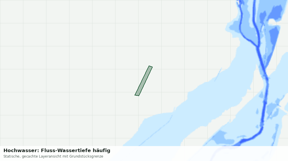 Statische Kartenansicht: Hochwasser: Fluss-Wassertiefe häufig