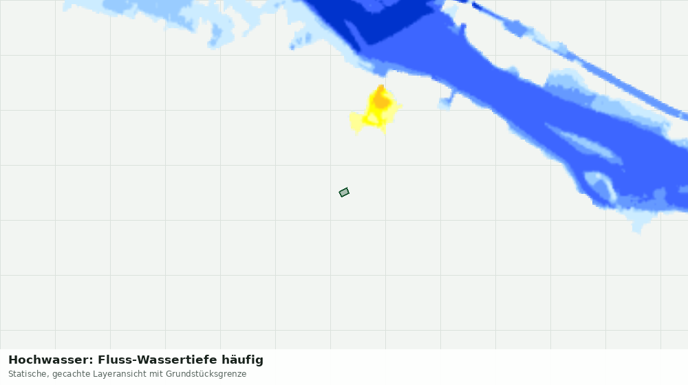 Statische Kartenansicht: Hochwasser: Fluss-Wassertiefe häufig
