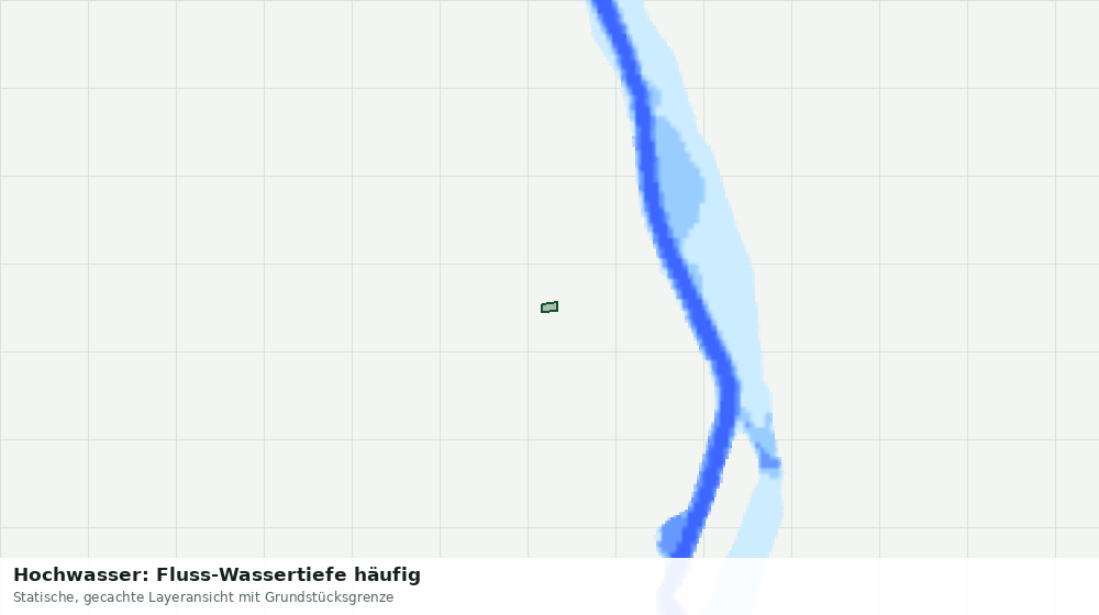 Statische Kartenansicht: Hochwasser: Fluss-Wassertiefe häufig