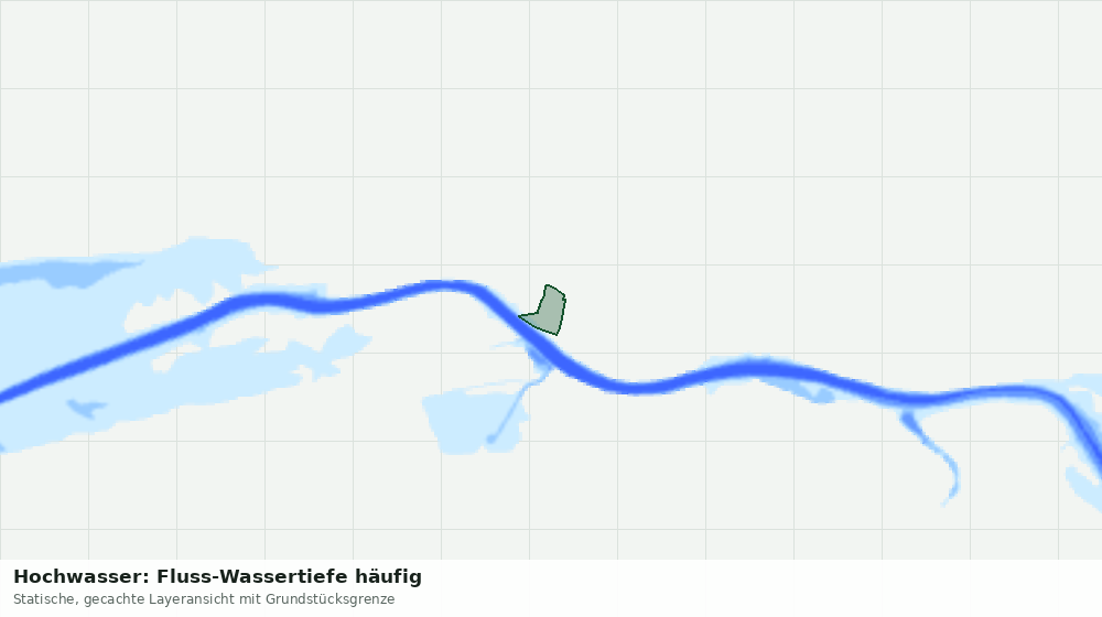 Statische Kartenansicht: Hochwasser: Fluss-Wassertiefe häufig