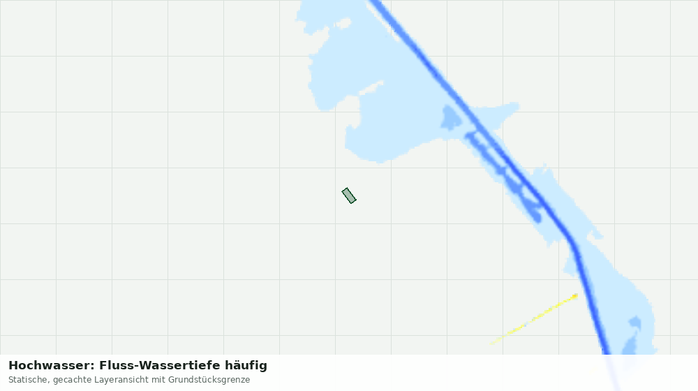 Statische Kartenansicht: Hochwasser: Fluss-Wassertiefe häufig
