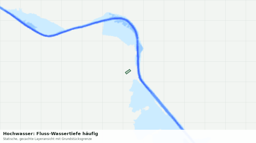 Statische Kartenansicht: Hochwasser: Fluss-Wassertiefe häufig