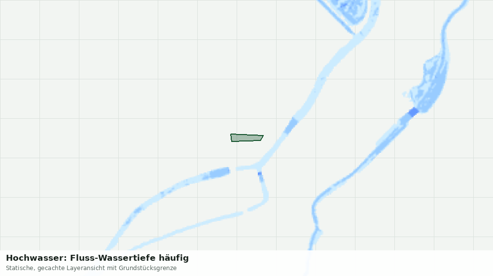 Statische Kartenansicht: Hochwasser: Fluss-Wassertiefe häufig