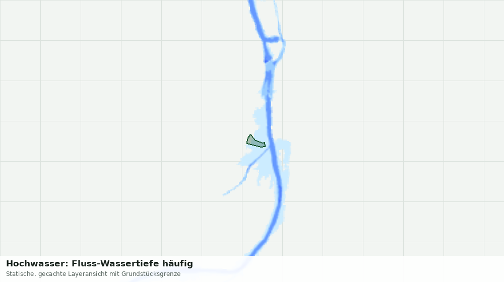 Statische Kartenansicht: Hochwasser: Fluss-Wassertiefe häufig