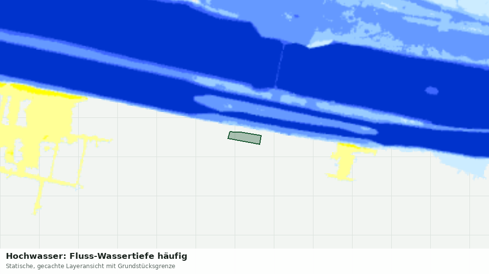 Statische Kartenansicht: Hochwasser: Fluss-Wassertiefe häufig