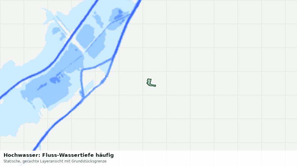 Statische Kartenansicht: Hochwasser: Fluss-Wassertiefe häufig