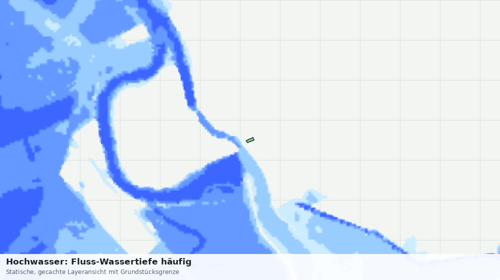Statische Kartenansicht: Hochwasser: Fluss-Wassertiefe häufig