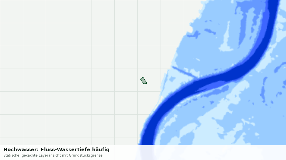 Statische Kartenansicht: Hochwasser: Fluss-Wassertiefe häufig