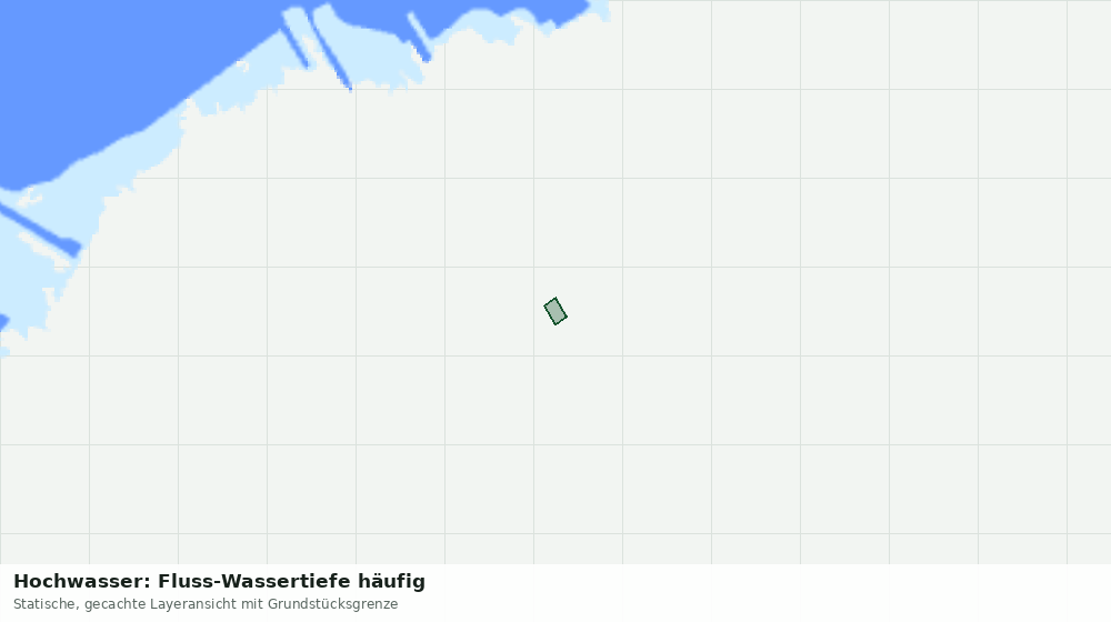 Statische Kartenansicht: Hochwasser: Fluss-Wassertiefe häufig