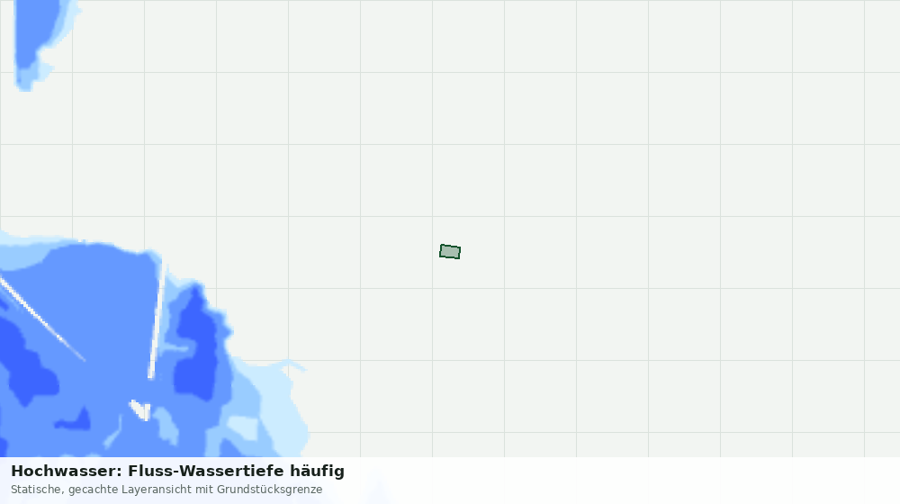 Statische Kartenansicht: Hochwasser: Fluss-Wassertiefe häufig